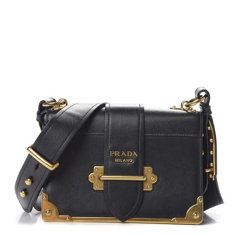 prada shopping bag city calf nero|PRADA City Calf Saffiano Cahier Bag Nero Black .